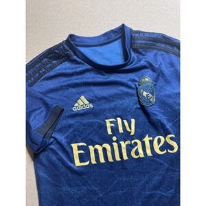 Adidas Real Madrid Hazard‎ 7 Soccer Jersey Kids Youth Blue Fly Emirates